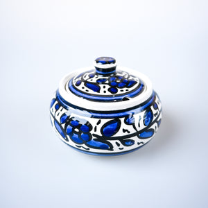 Hand-Painted Khalili Rounded Ceramic Jar