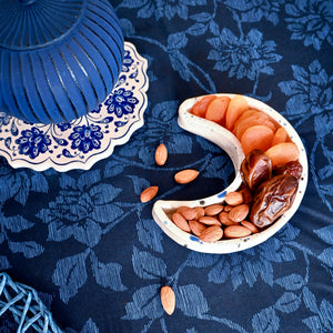 Small Ramadan Moon Ceramic Dish (Splatter)
