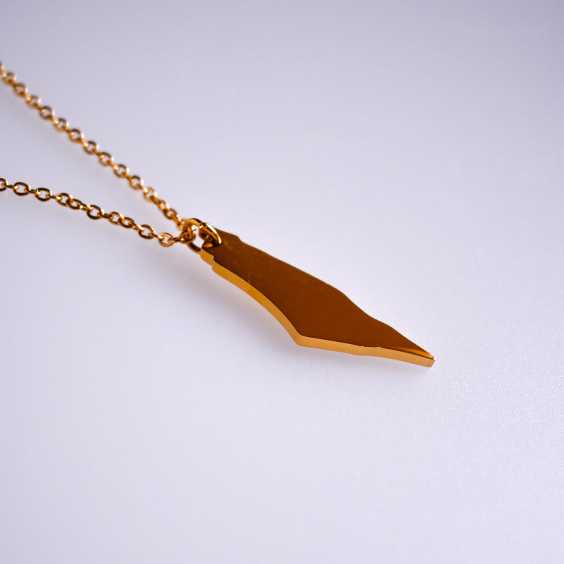 Palestine Map Necklace (Gold)