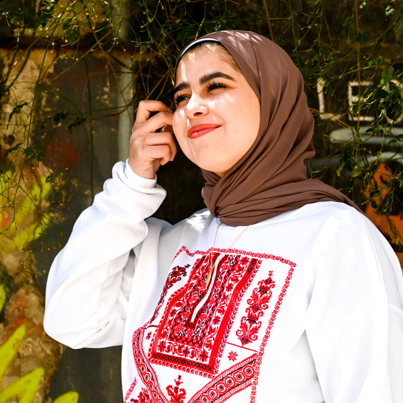 Long Sleeve Classic Ramallah Qabbeh Tatreez Shirt