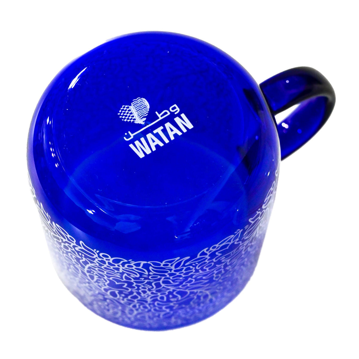Khalili Ceramic Blue Glass Mug