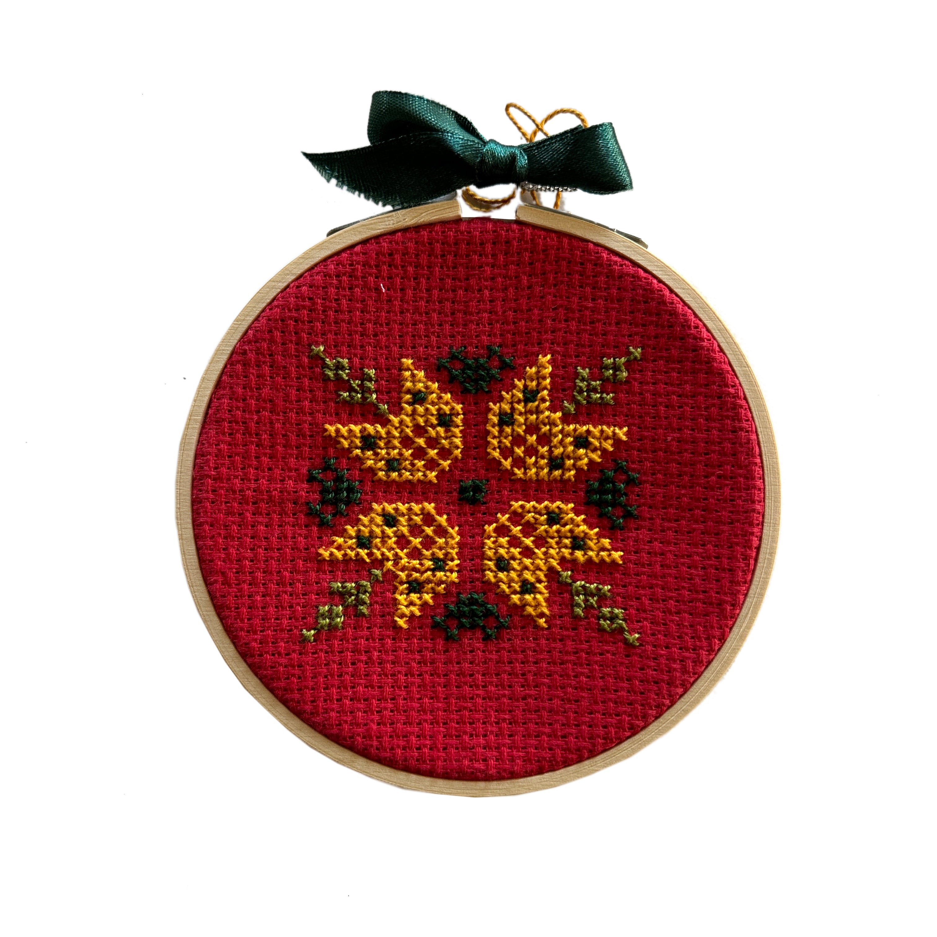 Palestinian Tatreez Roses and Arrows Cross Stitch Pattern 