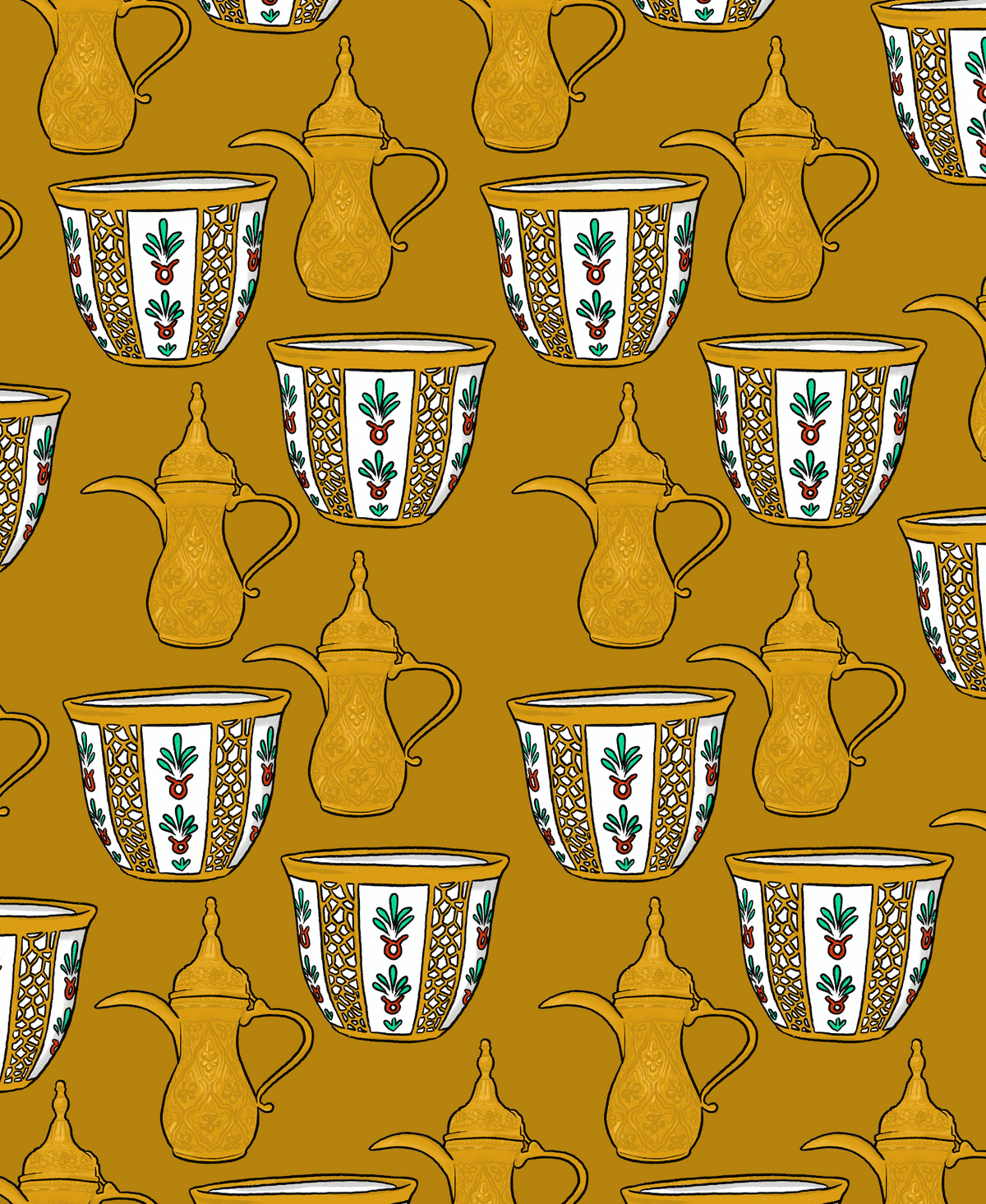 Pop 100% Arabic Coffee Print (Choose Your Color)