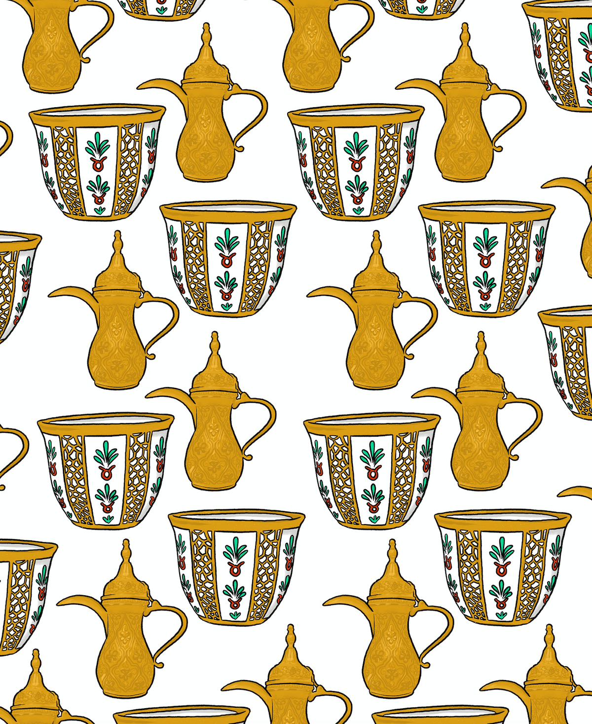Pop 100% Arabic Coffee Print (Choose Your Color)