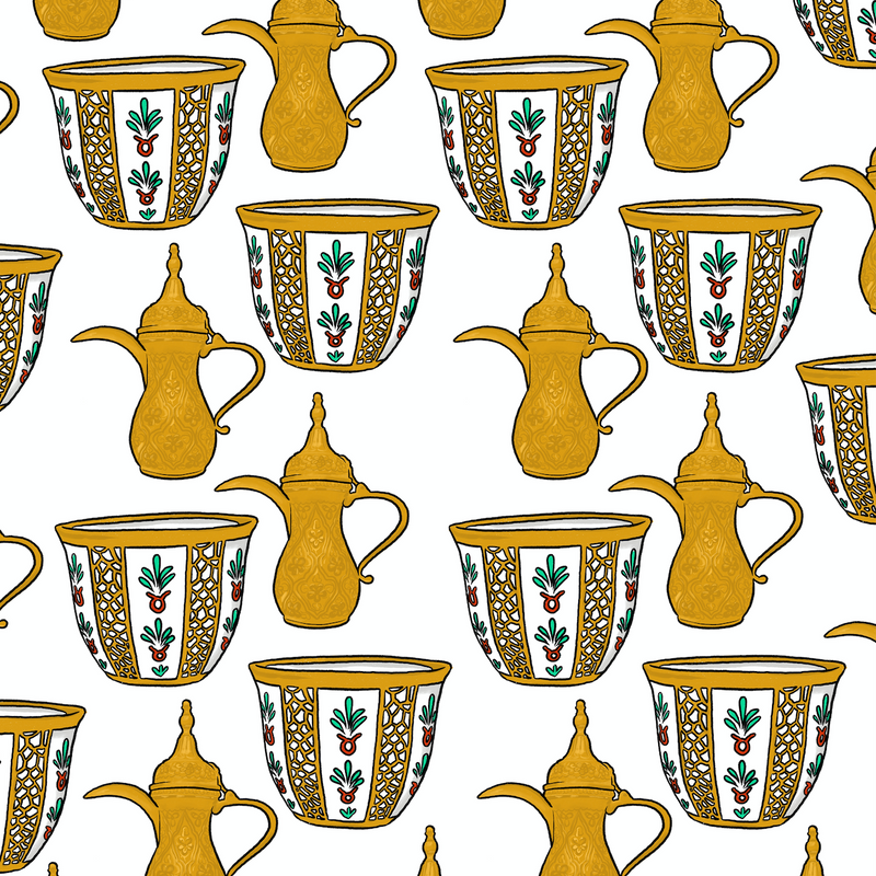 Pop 100% Arabic Coffee Print (Choose Your Color)