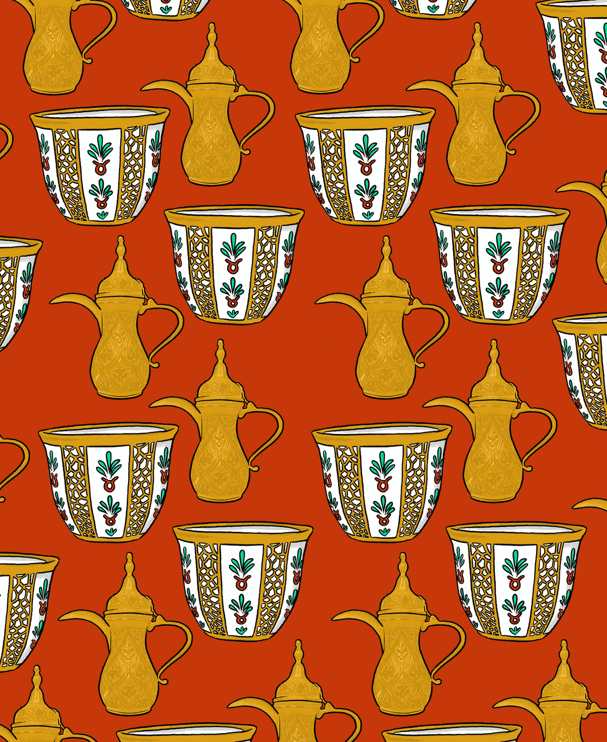 Pop 100% Arabic Coffee Print (Choose Your Color)