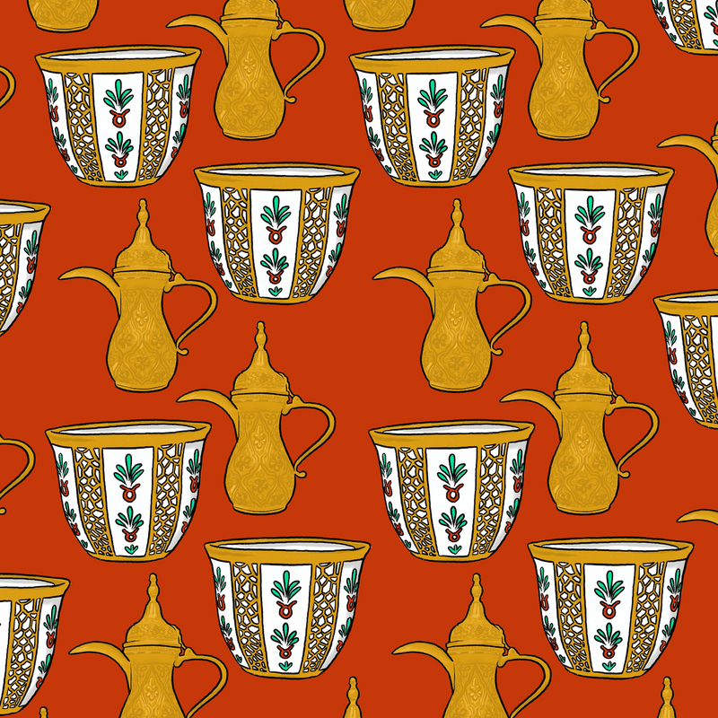 Pop 100% Arabic Coffee Print (Choose Your Color)