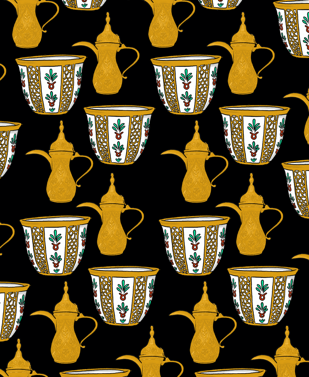 Pop 100% Arabic Coffee Print (Choose Your Color)