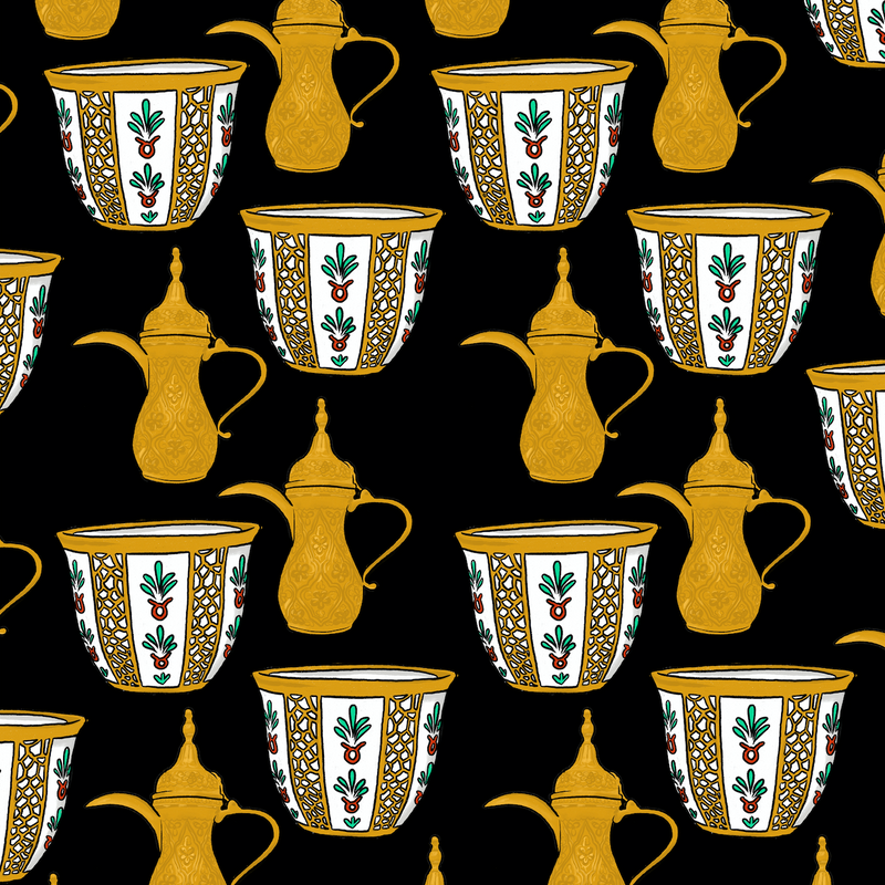 Pop 100% Arabic Coffee Print (Choose Your Color)