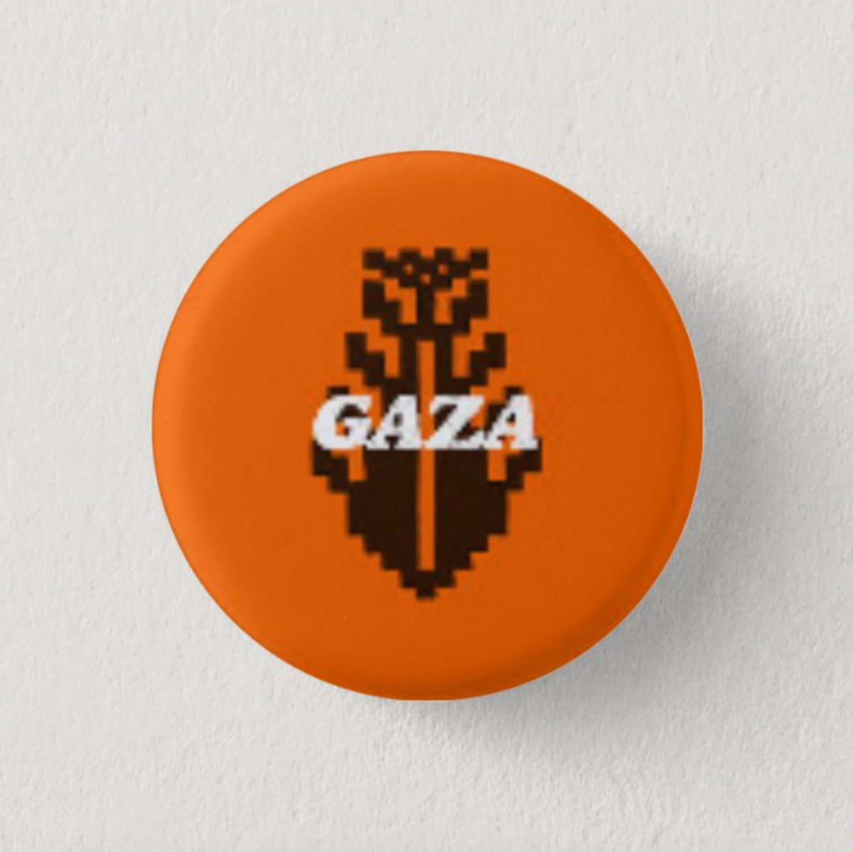 "Gaza" Button Pin