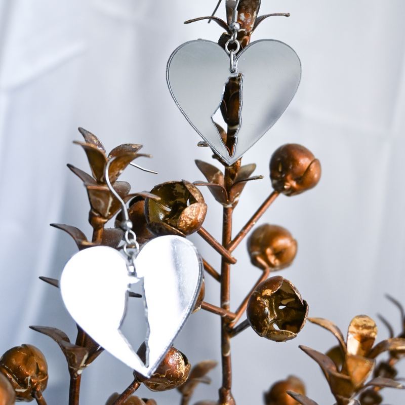 Palestine Love Earrings (Silver)
