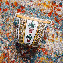 Load image into Gallery viewer, Palestinian Coffee Cup Pillow (Bright)