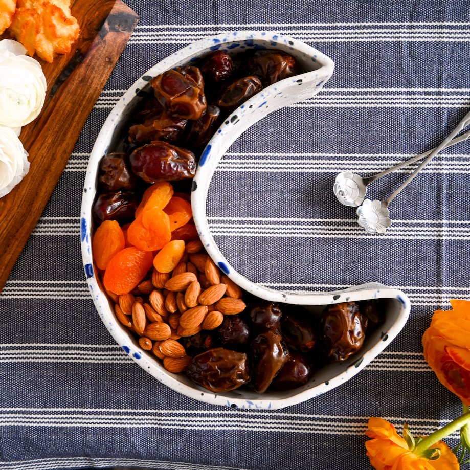Ramadan Moon Ceramic Bowl (Splatter)