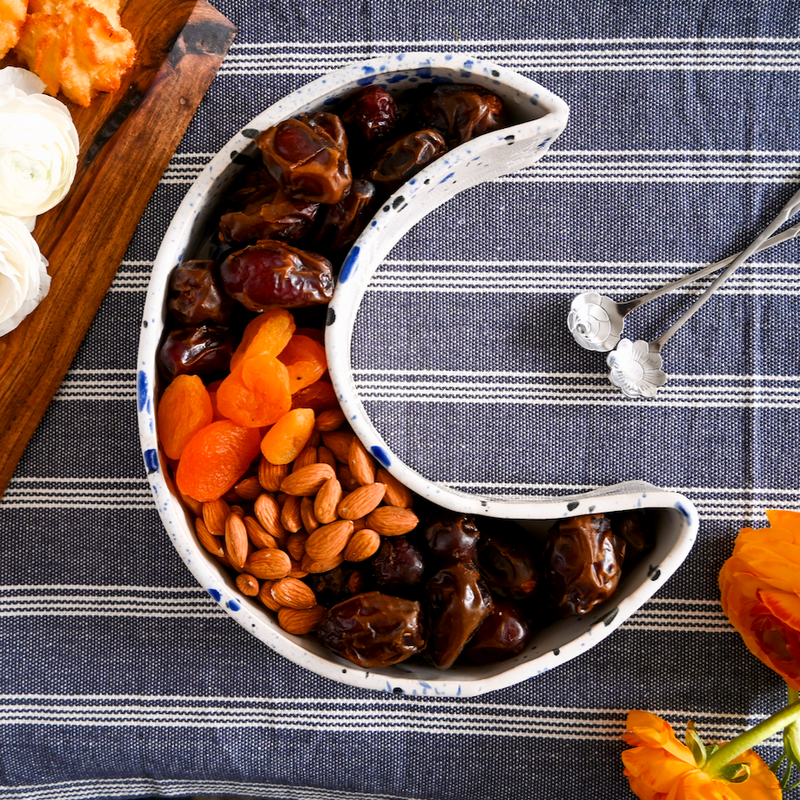 Ramadan Moon Ceramic Bowl (Splatter)