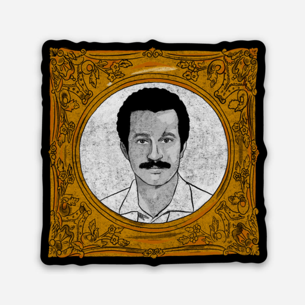 Framed Ghassan Kanafani Sticker