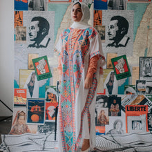 Load image into Gallery viewer, Rainbow Palestinian Tatreez Bisht