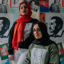 Load image into Gallery viewer, Palestinian Qabbeh Crewneck Sweatshirt (Black)