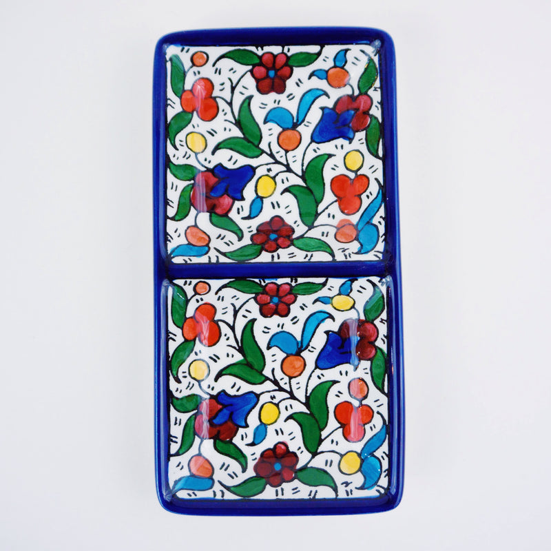 Hand-Painted Khalili Small Split Plate
