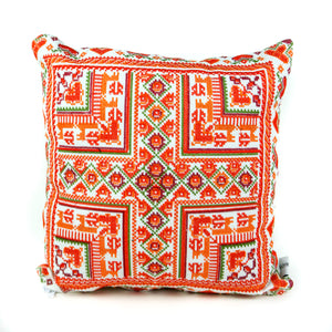 Palestinian Tatreez Hearts Pillow