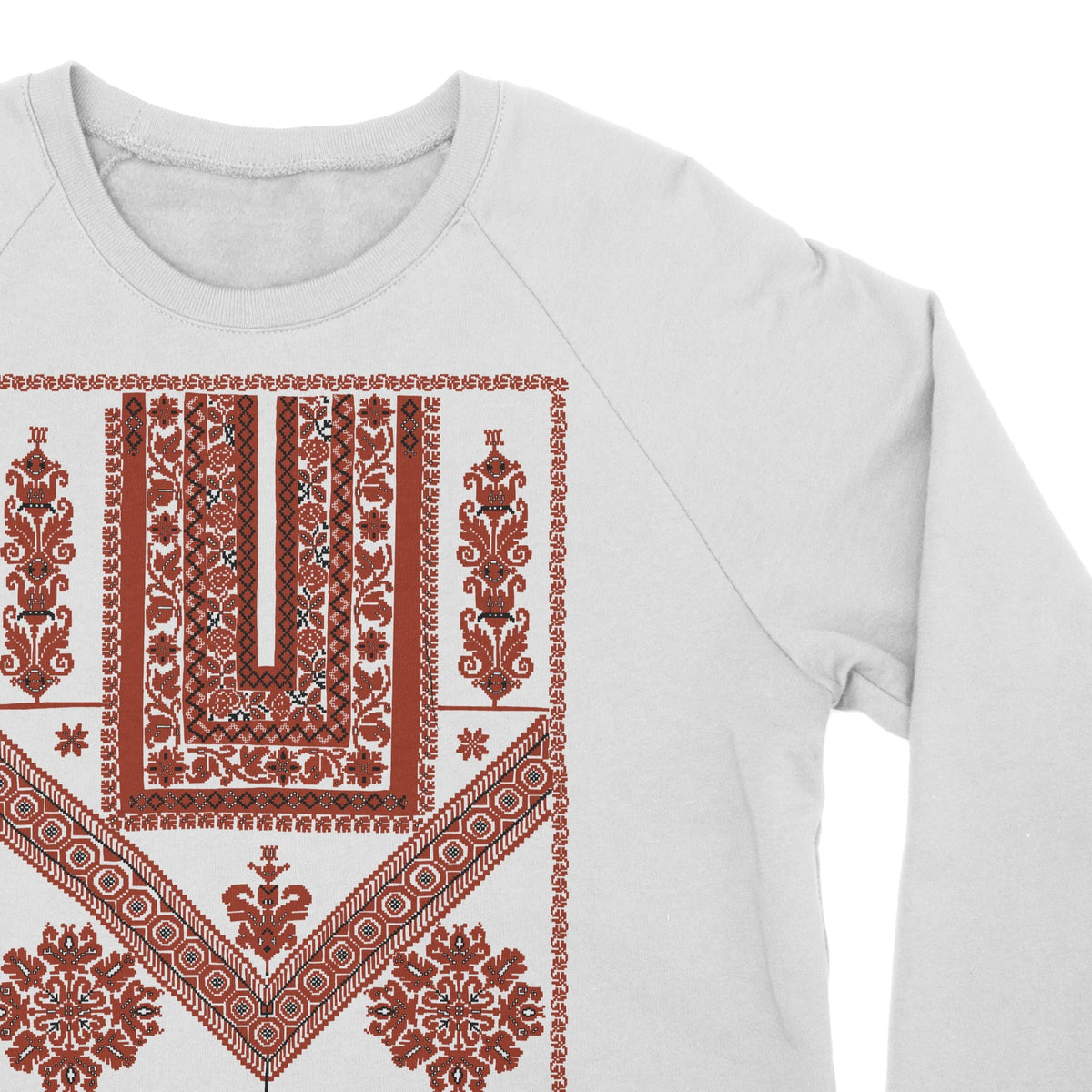 Classic Ramallah Qabbeh Tatreez Crewneck Sweatshirt