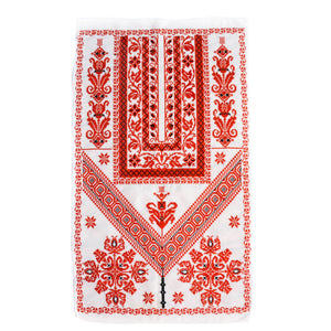 Classic Red & White Tatreez Tapestry Wall Art