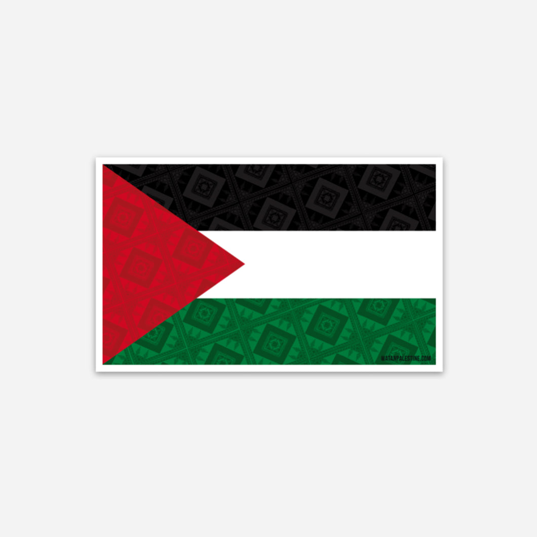 Tatreez Palestine Flag Sticker