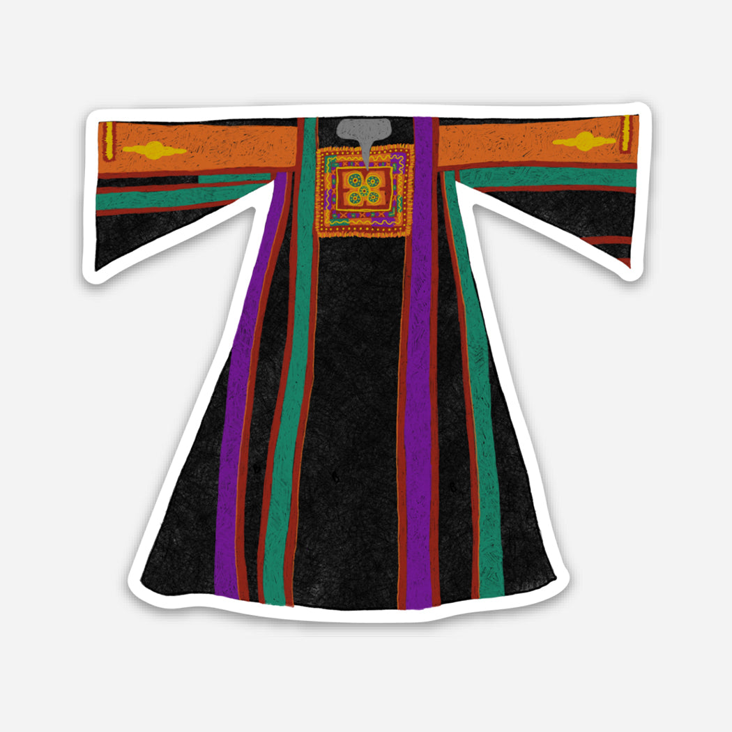 Thobe of Bir Al-Sab' Sticker